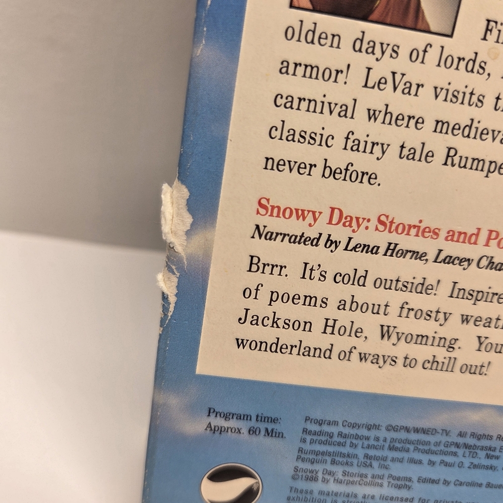 PBS Reading Rainbow - Rumpelstiltskin & Snowy Day: Stories And Poems 1986 1992 - Picture 3 of 9